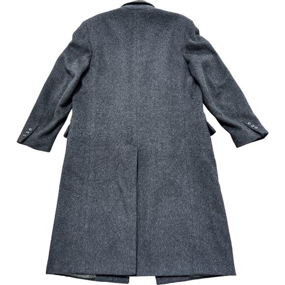 Cricketeer Mens Large Heavyweight Gray Trenchcoat - Picture 3 of 10